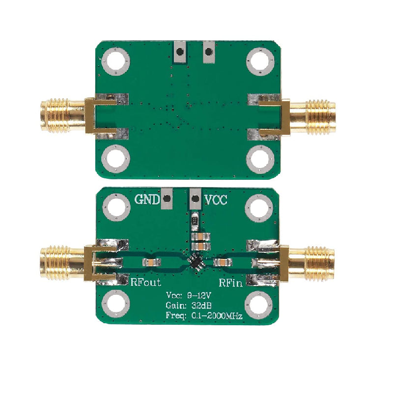 0.1-2000mhz RF Wideband Amplifier Gain 30db Low-Noise Amplifier LNA Board Module - The Tech Depot