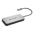Lapcare 8 in 1 Extended Travel Docking Station Multiport Adapter ( Grey )