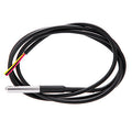 DS18B20 Water Proof Temperature Probe – Black (1m)