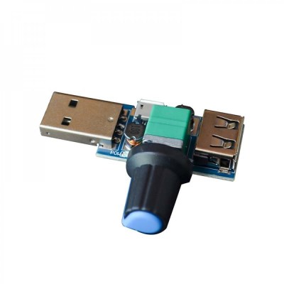 USB Fan Speed Controller Module Reducing Noise Multi-stall Adjustment Governor DC 4-12V