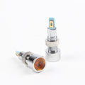 Indicator LED 8mm Waterproof Yellow Light Panel Mount