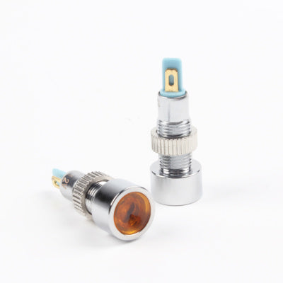 Indicator LED 8mm Waterproof Yellow Light Panel Mount