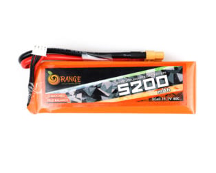 Orange 11.1V 5200mAh 40C 3S Lithium Polymer Battery Pack