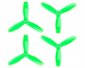 Orange HD Propellers 5045(5X4.5) Tri Blade Bullnose Polycarbonate Green 2CW+2CCW-2pairs