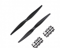 Orange HD Propellers 1150(11X5.0) Carbon Nylon Black 1CW+1CCW-1pair