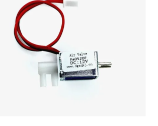 FA0520F 12V DC 2-position 3-way Small Mini Electric Solenoid Valve for Air / Gas