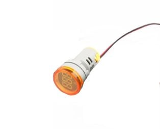 Yellow 0-100A 22mm AD16-22DSA Round LED Ammeter Indicator Light with Transformer