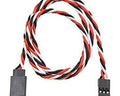 SafeConnect Twisted 60CM 22AWG Servo Lead Extension (Futaba) Cable with Hook – 1PCS