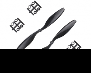 Orange HD Propellers 1045(10X4.5) Carbon Fiber Black 1CW+1CCW-1pair
