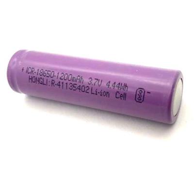 18650 1200maH Lithium Ion Battery Hongli– 0.5C Rating – 300 cycle