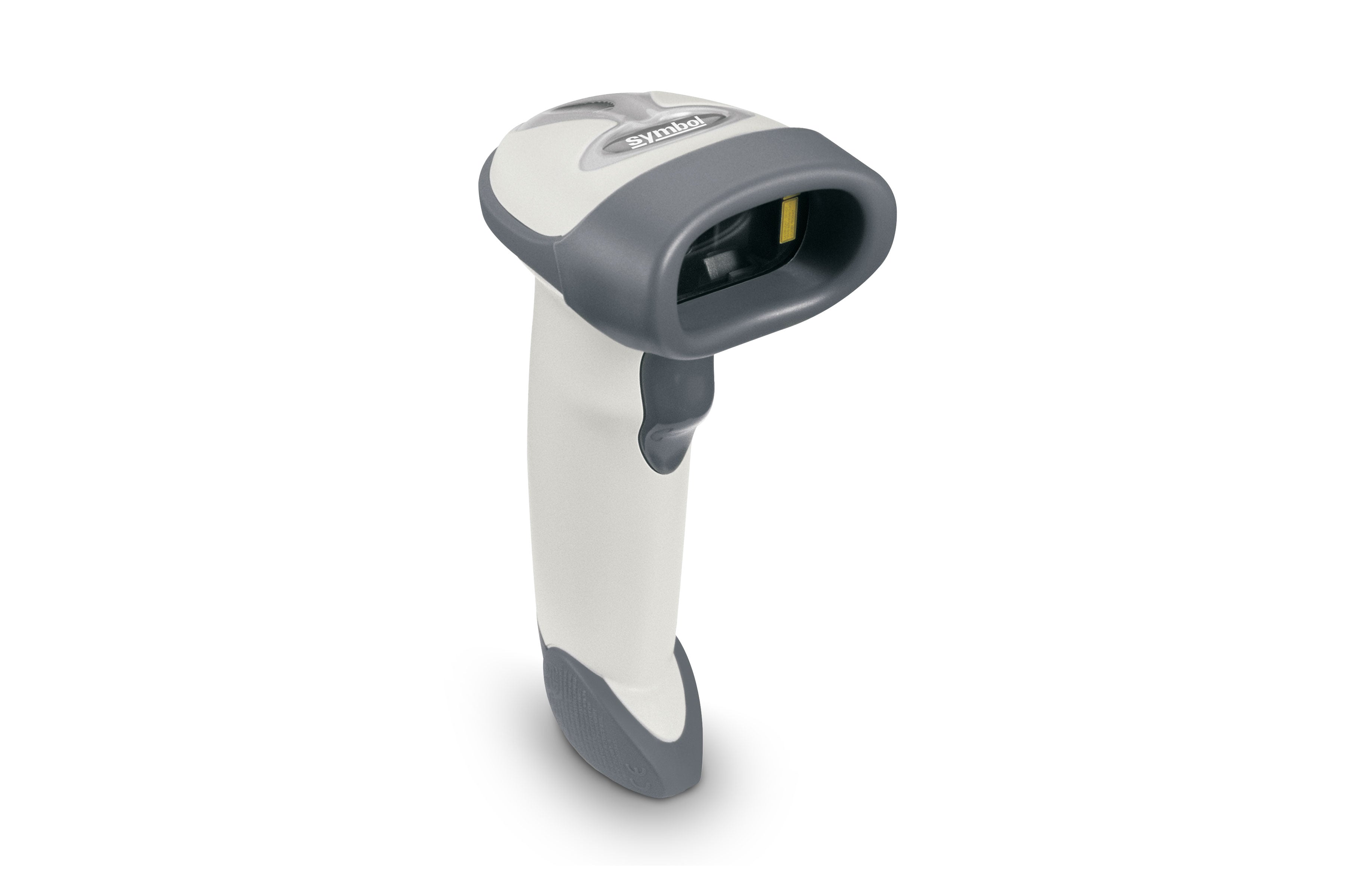 Zebra LS2208 handheld 1D laser barcode scanner in white