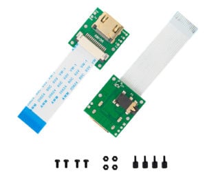 Arducam CSI to HDMI Cable Extension Module with 15pin 60mm FPC Cable for Raspberry Pi Camera V3/V1/V2/HQ (Pack of 2, 1 Set)
