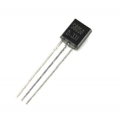 S8050 NPN General Purpose Transistor 20V 700mA TO-92 Package – 5 Piece Pack