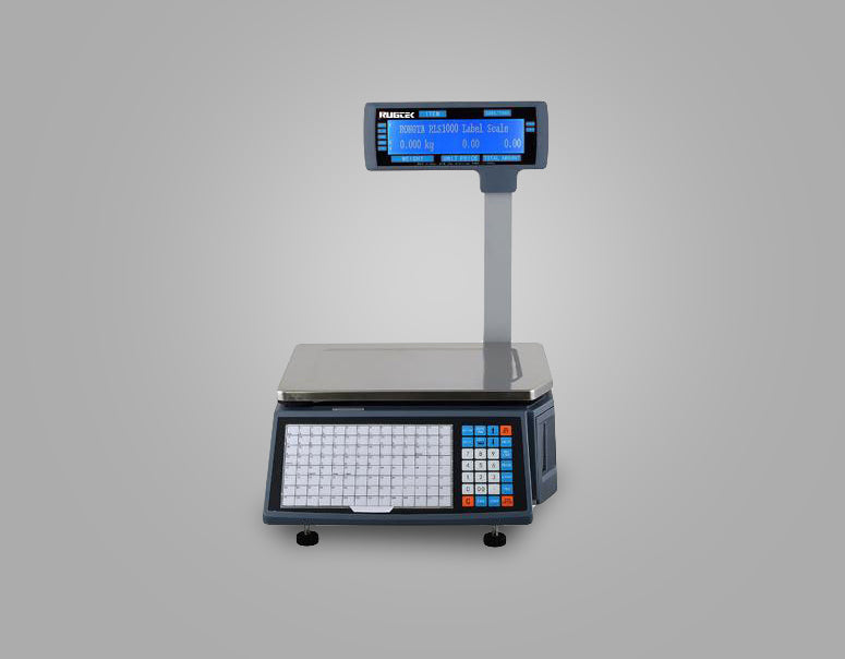 Rugtek RLS-1000P label printing scale with pole display