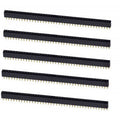 5 Pcs x 40 PIN FEMALE HEADER PIN 2.4MM FEMALE BERG STRIP PCB DIY
