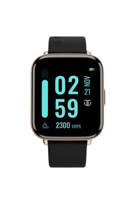 TITAN WEARABLES Mens Smart 2.0 Black Dial Silicone Smart Watch - 90155AP04