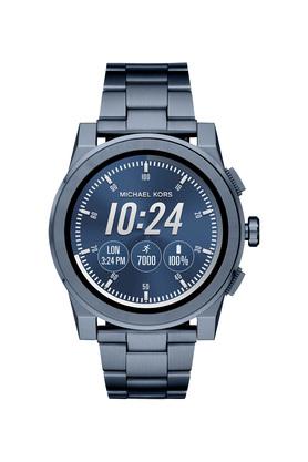 MICHAEL KORS Mens Grayson Blue Dial Stainless Steel Digital Smartwatch - MKT5028