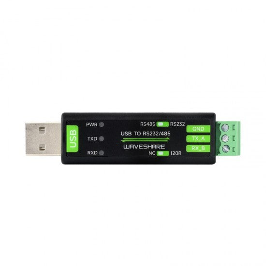 USB to RS232/485 Serial Converter, Onboard Original FT232RNL Chip, Multiple devices applicable, Multi-OS compatible