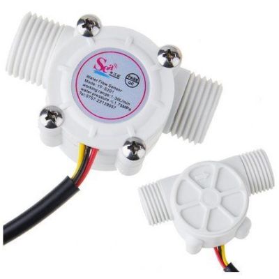 1/2 inch Water Flow Sensor – YF-S201 with 1-30Liter/min Flow Rate