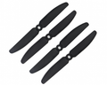 Orange HD Propellers 5030(5X3.0) Carbon Nylon Props 2CW+2CCW-2pairs Black
