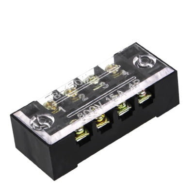 ProMax PTB-1504 Terminal Strip Barrier Block with Transparent Cover
