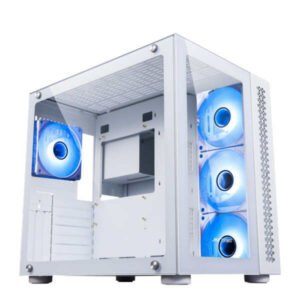 Ant Esports Crystal White RGB Gaming Cabinet