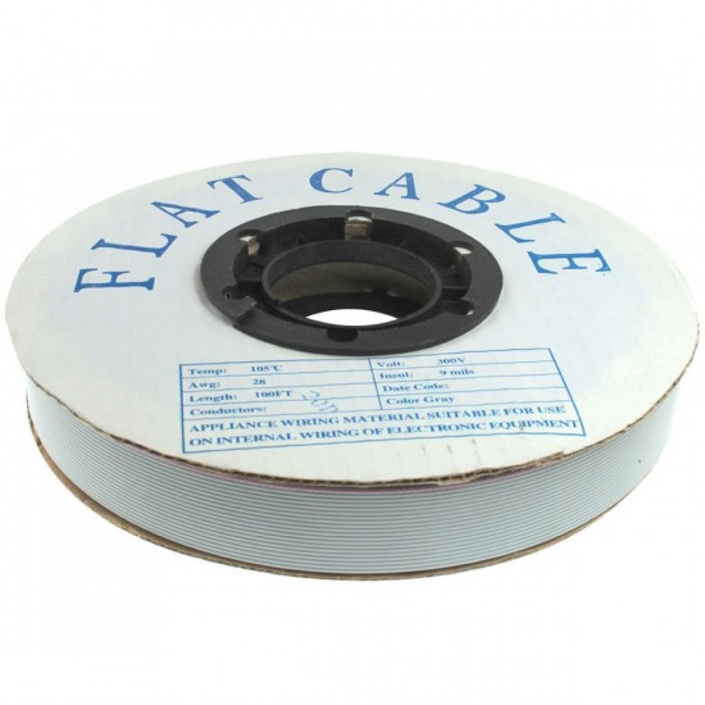 Flat Ribbon Cable 100ft Roll - 26 Pin - 26 conductors - FRC Computer Cable