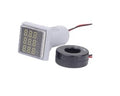 White AC20-500V 0-100A 0- 100Hz AD16-22FVAH Square Cover LED Voltage Current Hertz 3 in 1 Indicator