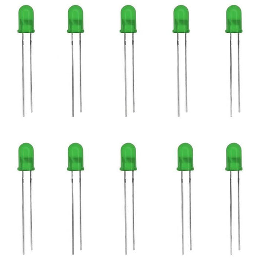 5mm Green Led (Pack of 10) - The Tech Depot
