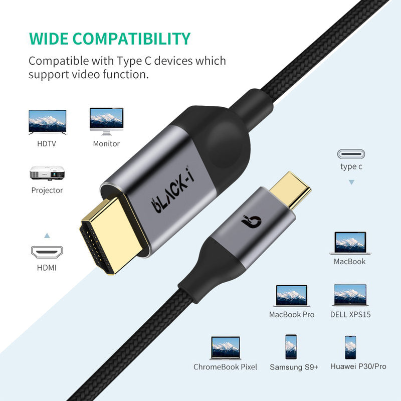 Black-i USB-C To HDMI 4k Cable