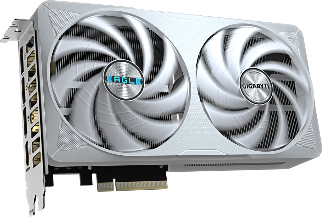 Gigabyte GeForce RTX 5060 Ti Eagle OC ICE 16GB GDDR7 Graphics Card - front angle view