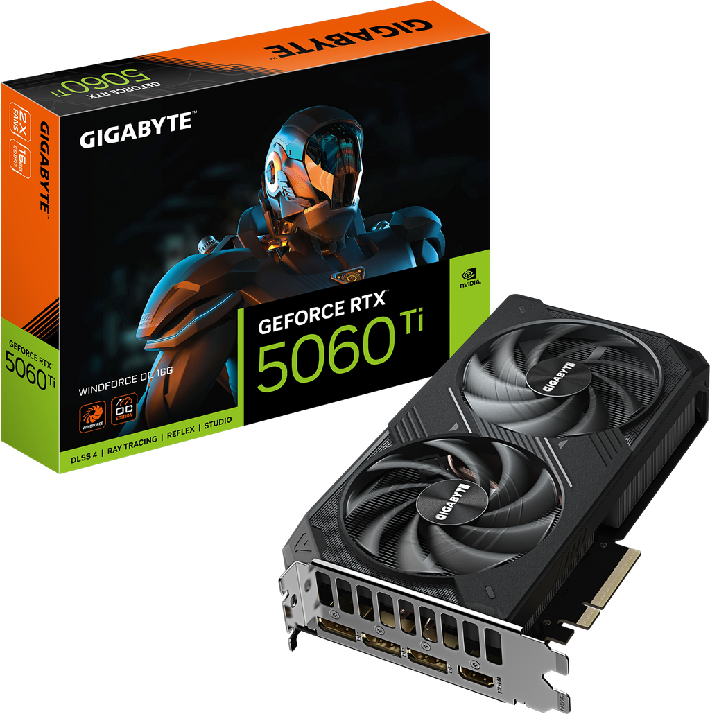 Gigabyte GeForce RTX 5060 Ti WINDFORCE OC 16GB GDDR7 Graphics Card