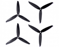 Orange HD 6042(6X4.2) Tri Blade Flash Propellers 2CW+2CCW 2 Pair- Black