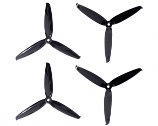 Orange HD 6042(6X4.2) Tri Blade Flash Propellers 2CW+2CCW 2 Pair- Black