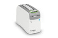 Zebra ZD510-HC healthcare wristband printer in white disinfectant-ready housing