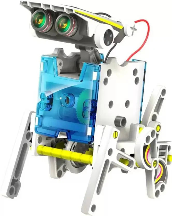 14 in 1 eduactional solar transformer robot toy