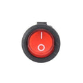 10A 250V AC SPDT ON-OFF Round Rocker Switch with Light