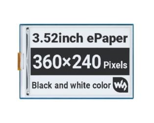Waveshare 3.52inch e-Paper HAT 360×240 SPI Interface