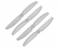 Orange HD Propellers 5040(5X4.0) Glass Fiber Nylon Props White 2CW+2CCW-2pairs - The Tech Depot