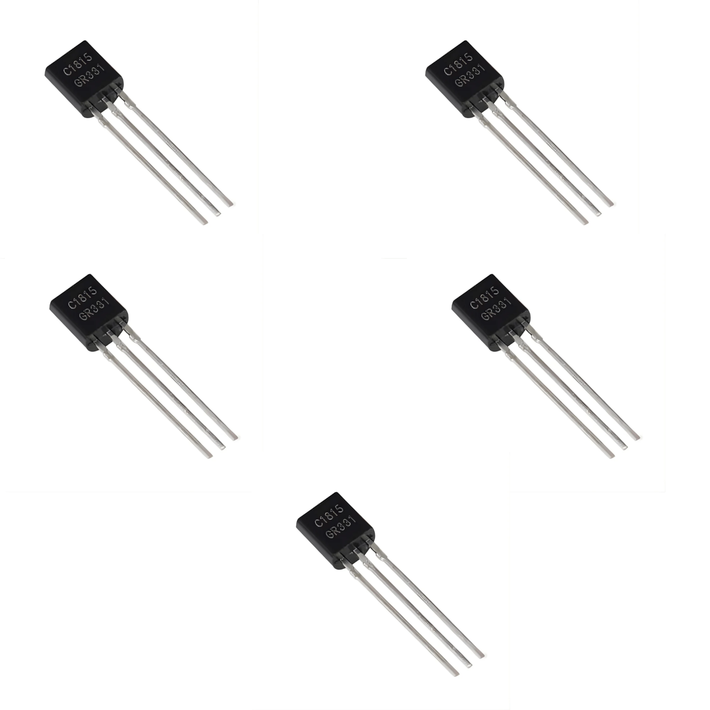 C1815 NPN Audio Frequency Amplifier TO92 Transistor - Pack of 5
