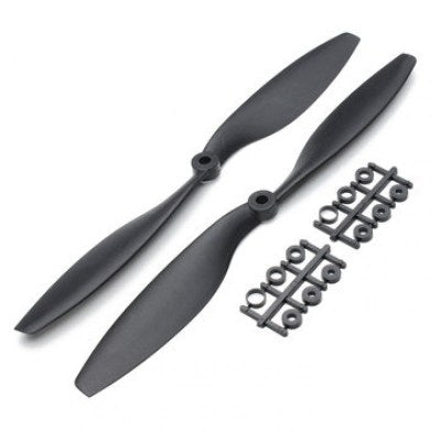 10×4.5 inch – 1045/1045R CW CCW Propeller Pair for Quadcopter (Black)