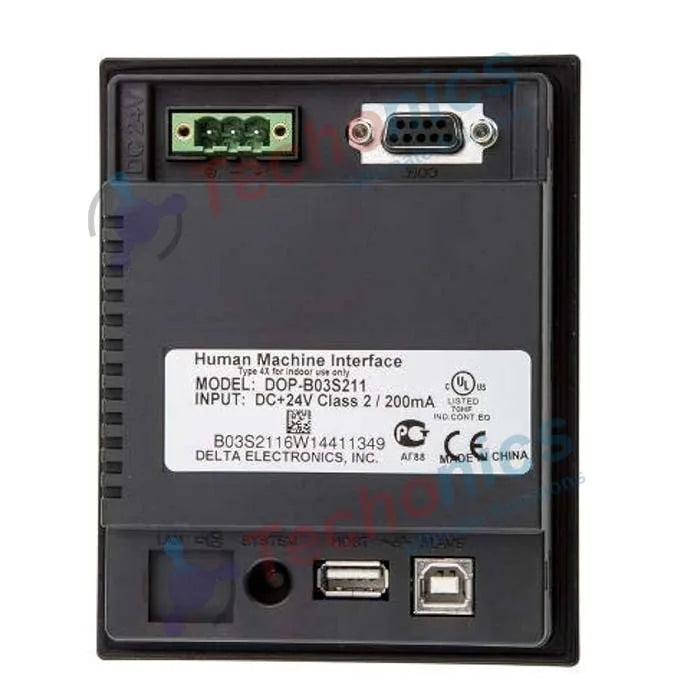 Delta DOP-B03S211 4.3-inch (480 × 272) Industrial HMI Touchscreen Display