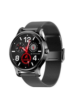 GIORDANO Unisex 44 mm Black Dial Mesh Full Touch Smartwatch - GT01-BK