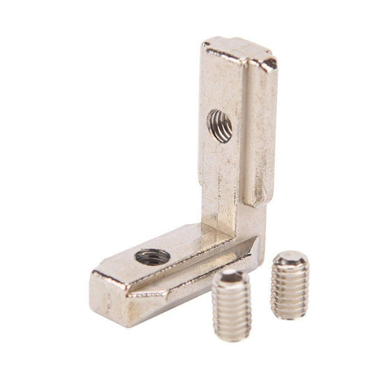 T Slot L Type 90 Degree Aluminum Profile Accessories Interior Joint Inside Corner Connector Bracket for 3030 series with M6x8 Screw (8mm)