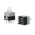 DPDT Push button switch self locking 6 pin