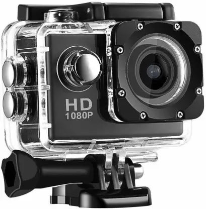 Garundropsy GO PRO Portable Waterproof Ultra HD Sports Action Camera Sports and Action Camera  (Black, 12 MP)