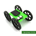 DIY Mini Solar Car Kit 4 Wheel Drive (Green Chassis)