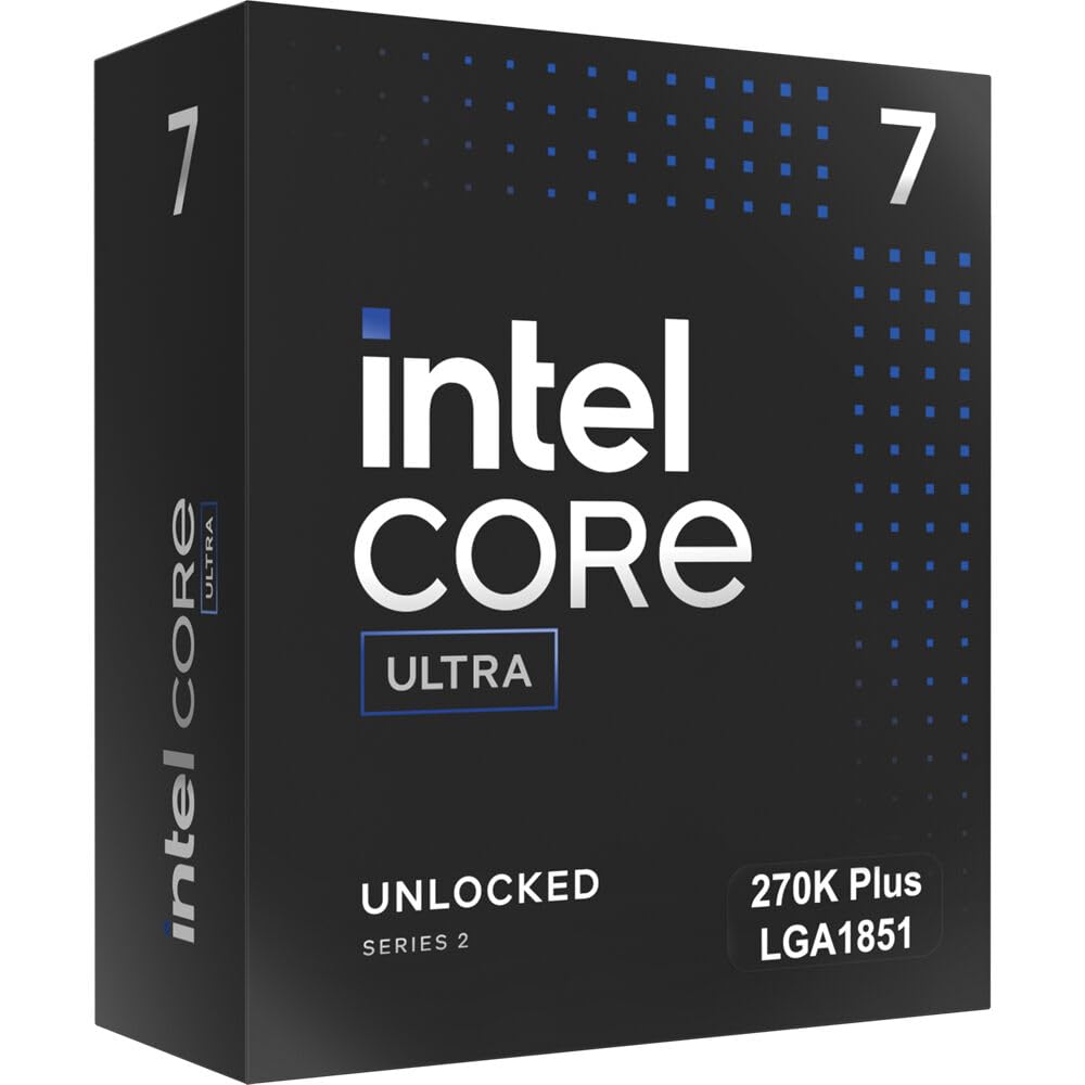 Intel Core Ultra 7 270K Plus Desktop Processor – LGA1851, 24 cores (8P+16E) - retail box