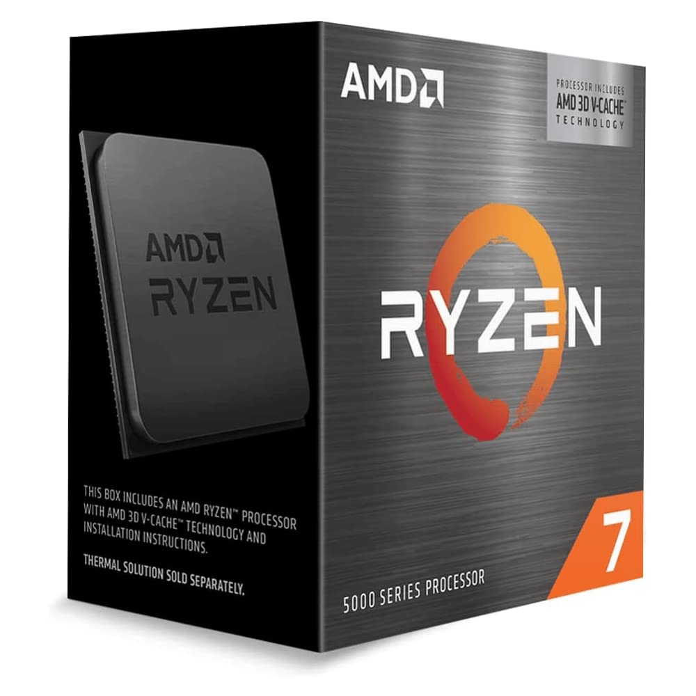 AMD Ryzen 7 5800X3D Desktop Processor – AM4, 8 cores, 16 threads, 3D V-Cache - retail box