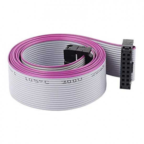 16 Pin Flat Ribbon Cable (FRC) Cable - 2.54mm Pitch - Variable Length - The Tech Depot